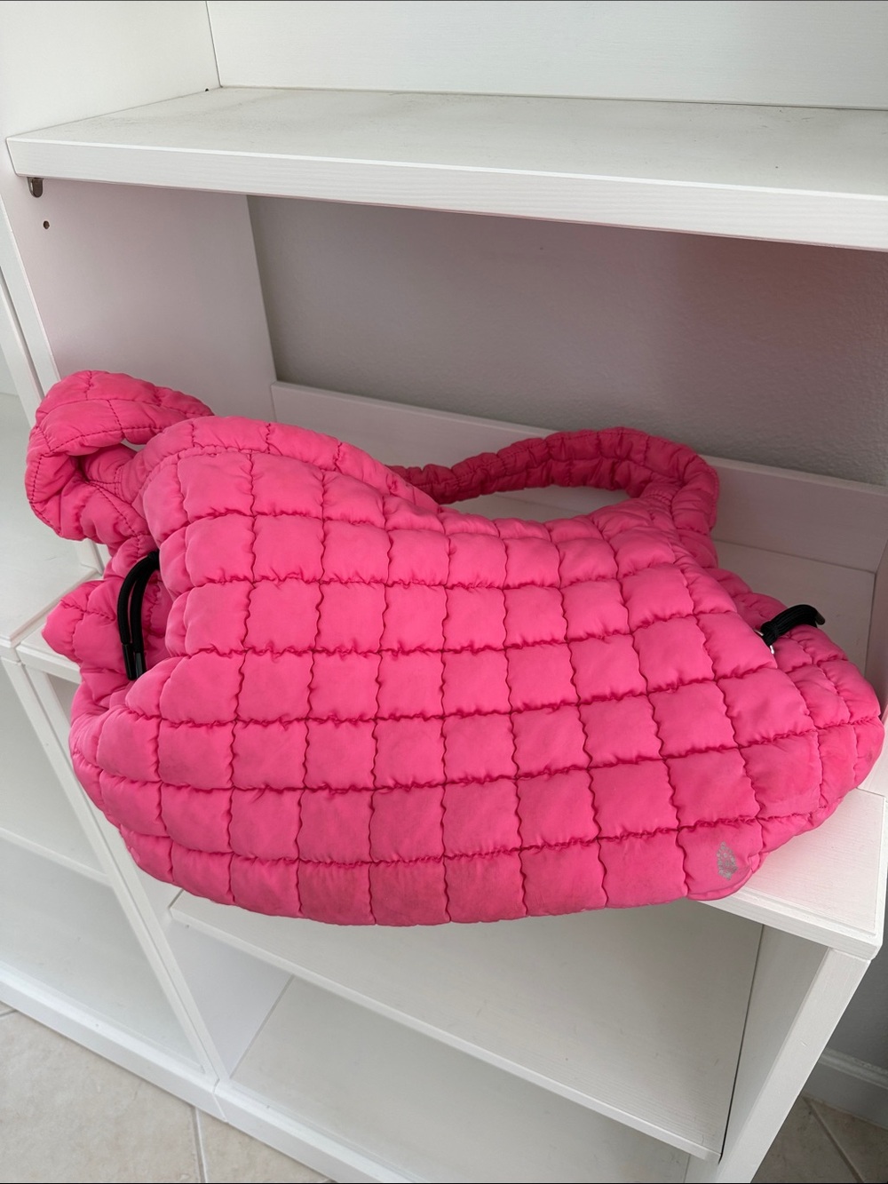 FP Movement by Free People Quilted Shoulder Bag in Hot Pink